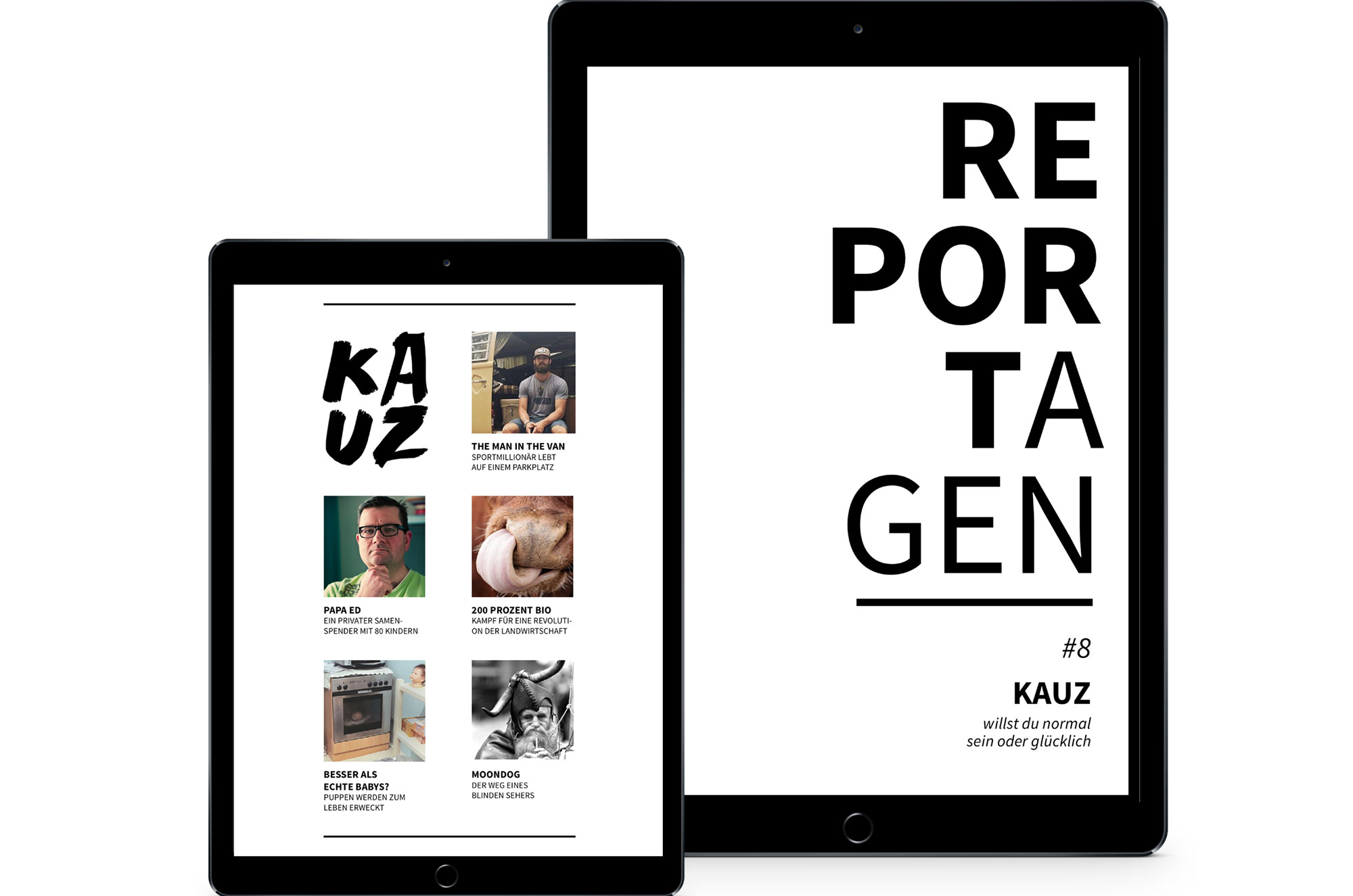 kauz - reportagen app e-magazine